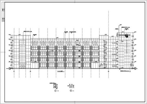某工厂5层框架结构厂房建筑设计施工图